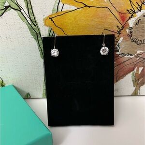 Round Cubic Zirconia Dangle Earrings